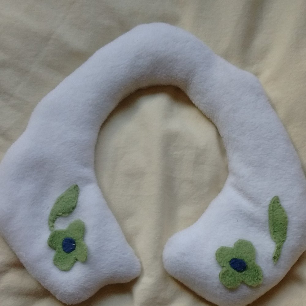 Handmade fleece heatable neck warmer
